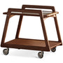 Vintage Boxwood Wheeled Trolley Side Table YOYO