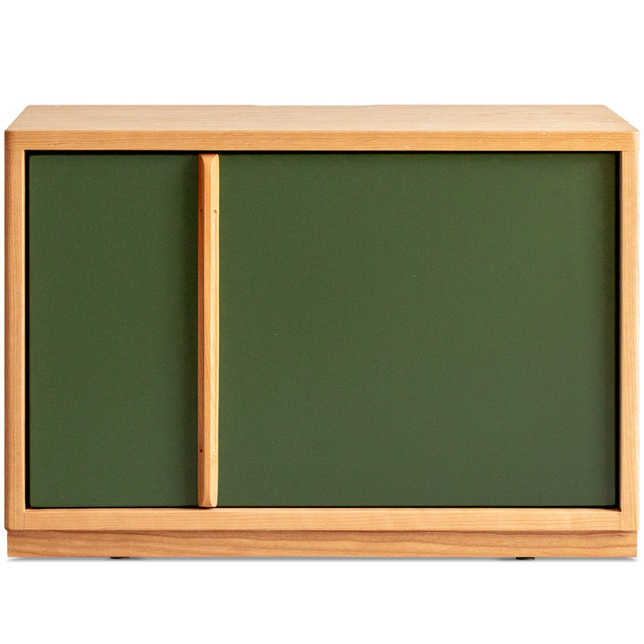 Bauhaus cherry wood tv console time detail 1.