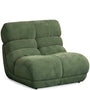 Vintage Chenille Velvet Fabric 1 Seater Sofa RIDGE