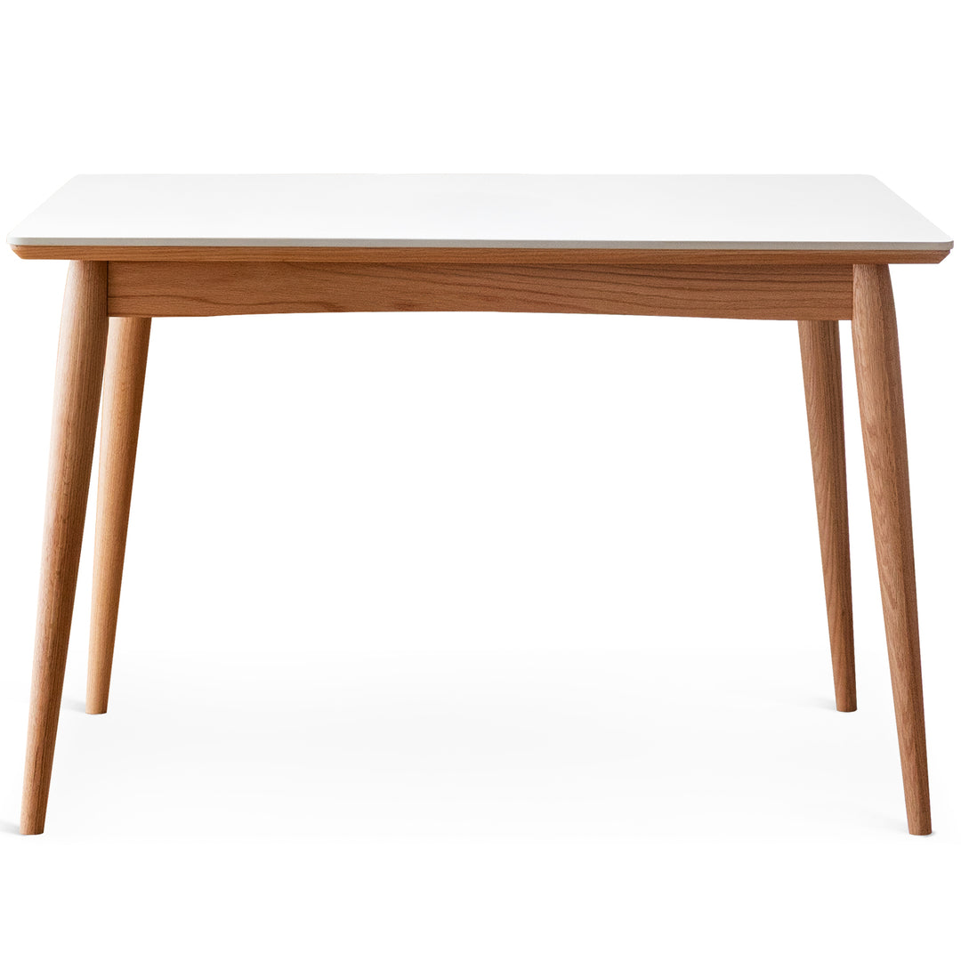 Scandinavian oak wood sintered stone dining table green environmental situation.