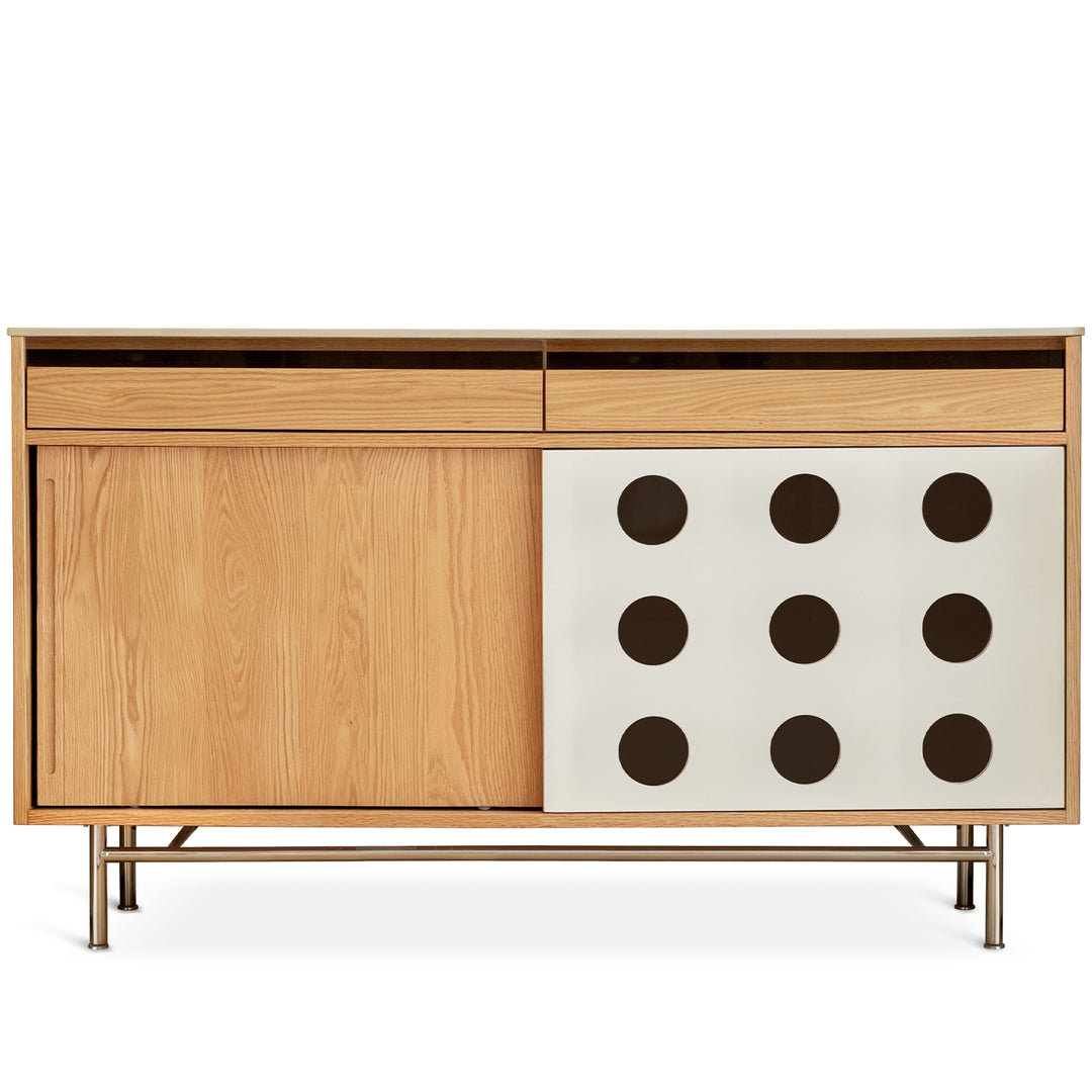 Scandinavian Oak Wood Sintered Stone Cabinet TIMELESS