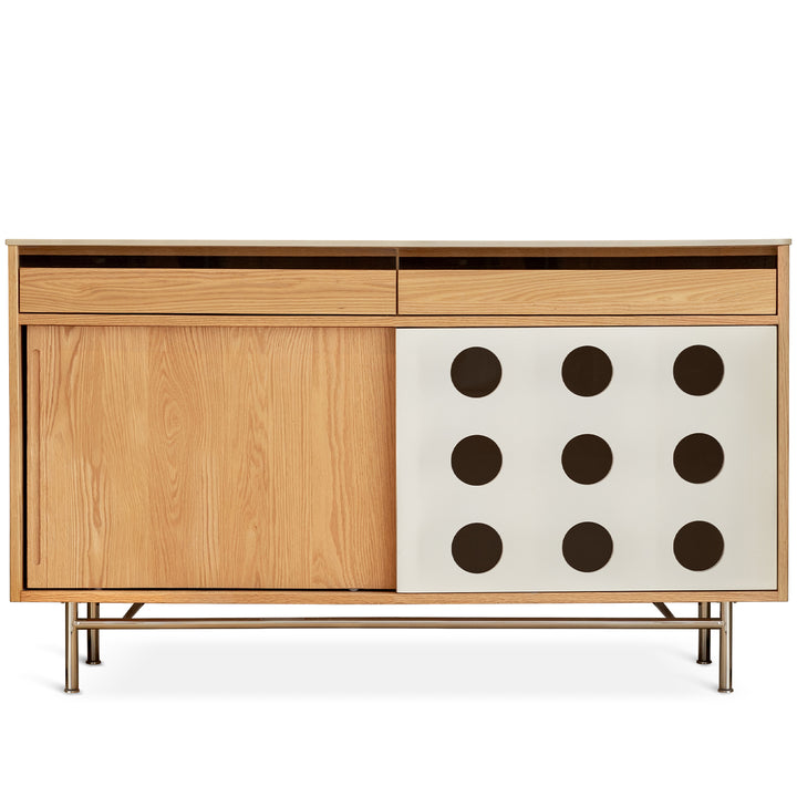 Scandinavian Oak Wood Sintered Stone Cabinet TIMELESS