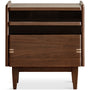 Japandi Walnut Wood Side Table DUSK