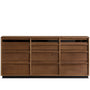 Japandi Walnut Wood Chest Of 9 Drawers AXIS