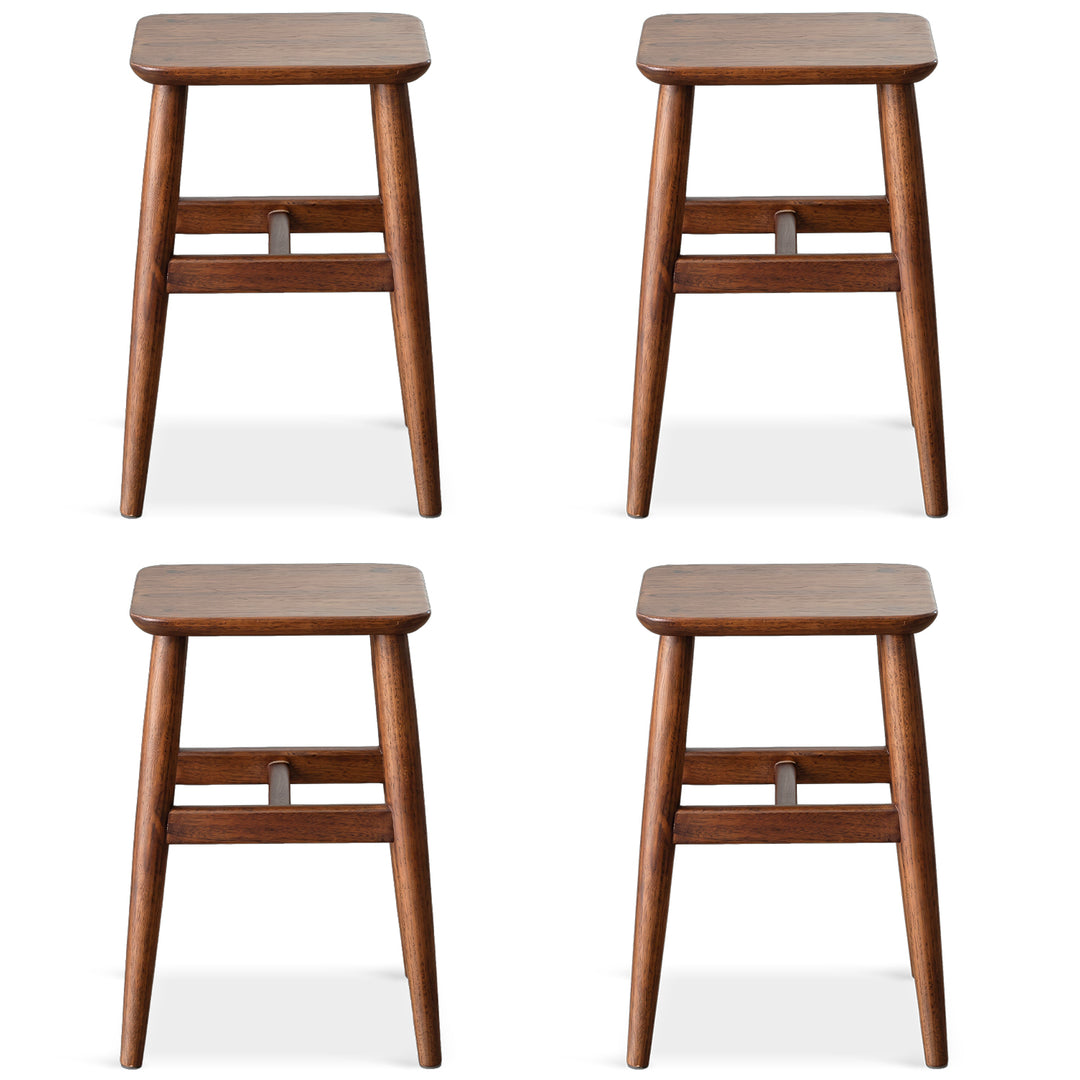 Vintage boxwood stool mellow environmental situation.