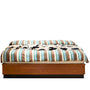 Vintage Boxwood Lift-Up Storage Platform Bed With Drawer WHEAT FIELD
