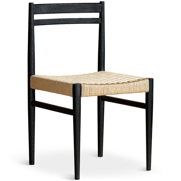 Bauhaus ash wood woven rope dining chair moore detail 1.