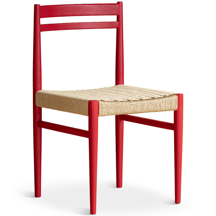 Bauhaus ash wood woven rope dining chair moore detail 2.