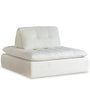Cream Boucle Fabric Modular 1 Seater Sofa BLOC