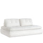 Cream Boucle Fabric Modular 2 Seater Sofa Couch BLOC