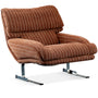 Bauhaus Chenille Velvet Fabric 1 Seater Sofa SEARLE