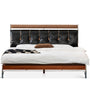 Bauhaus Genuine Leather Bed SUPPLE BLACK