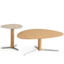 Minimalist Oak Wood Veneer Sintered Stone Coffee Table Set SOL