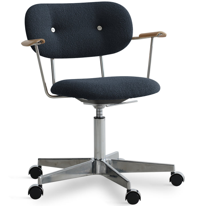 Minimalist Boucle Fabric Study Chair AODO