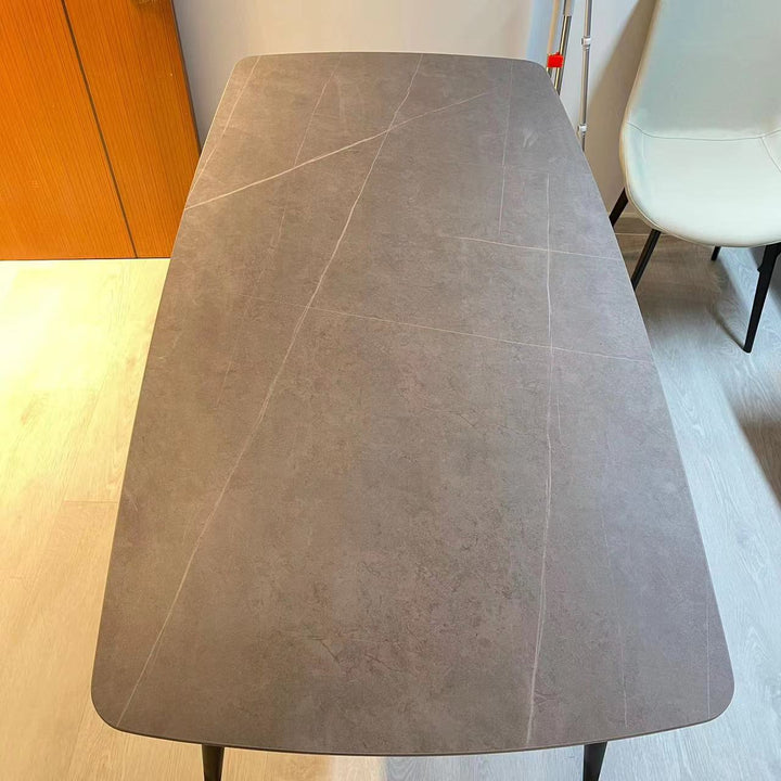 [Clearance] Dining Table STRATOS BLACK PRO | Matt-Amani-Grey| L2200 x W1000 x H750mm