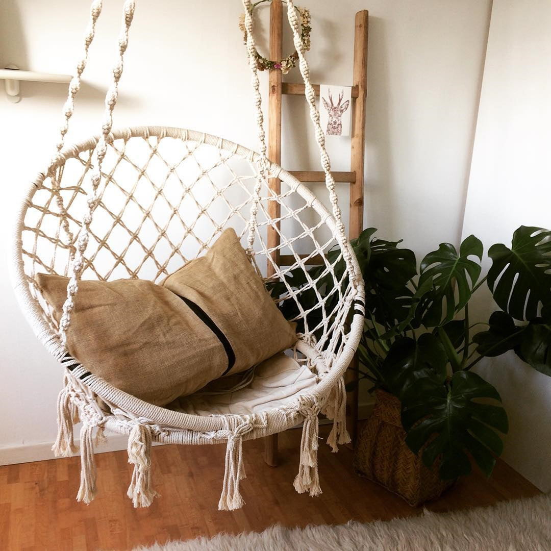 Scandinavian Twine Hanging Chair 1 Seater Sofa NET