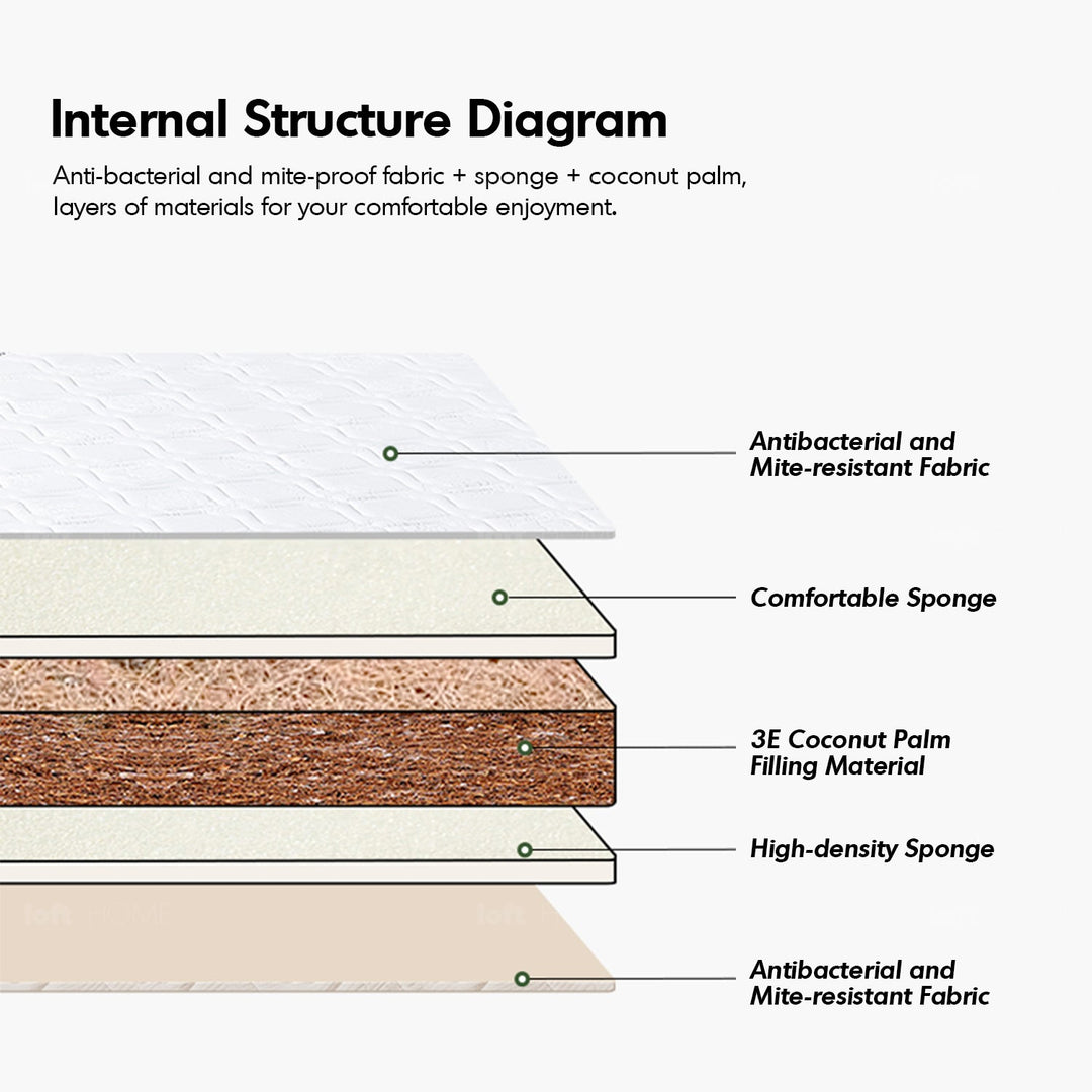 8cm coconut palm mattress yuan conceptual design.