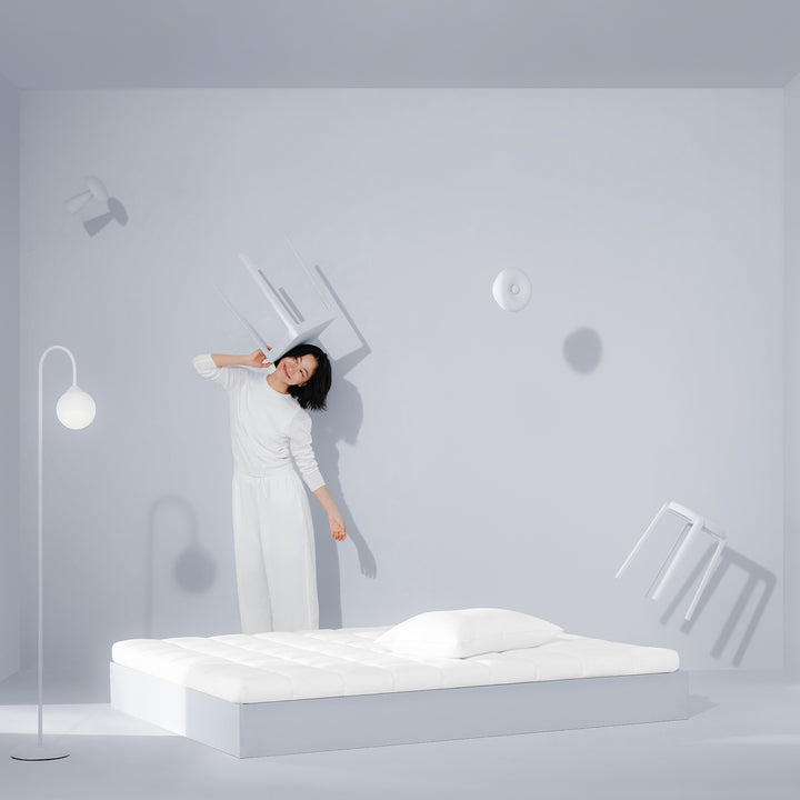 9cm gel memory foam mattress bluebox t2 pro in real life style.