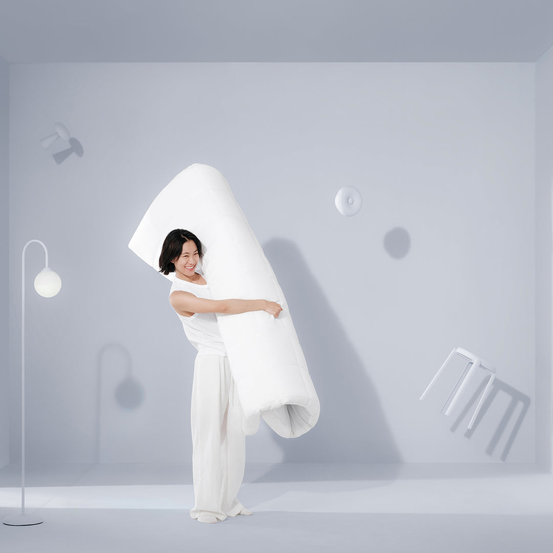 9cm gel memory foam mattress bluebox t2 pro in panoramic view.