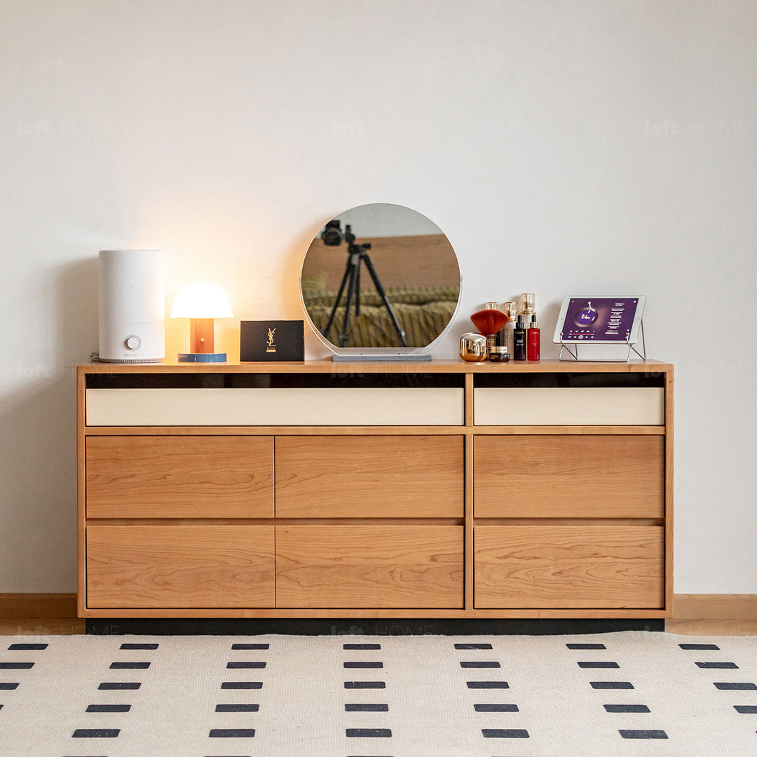 Scandinavian Cherry Wood Chest Of Drawers TIMELESS 9