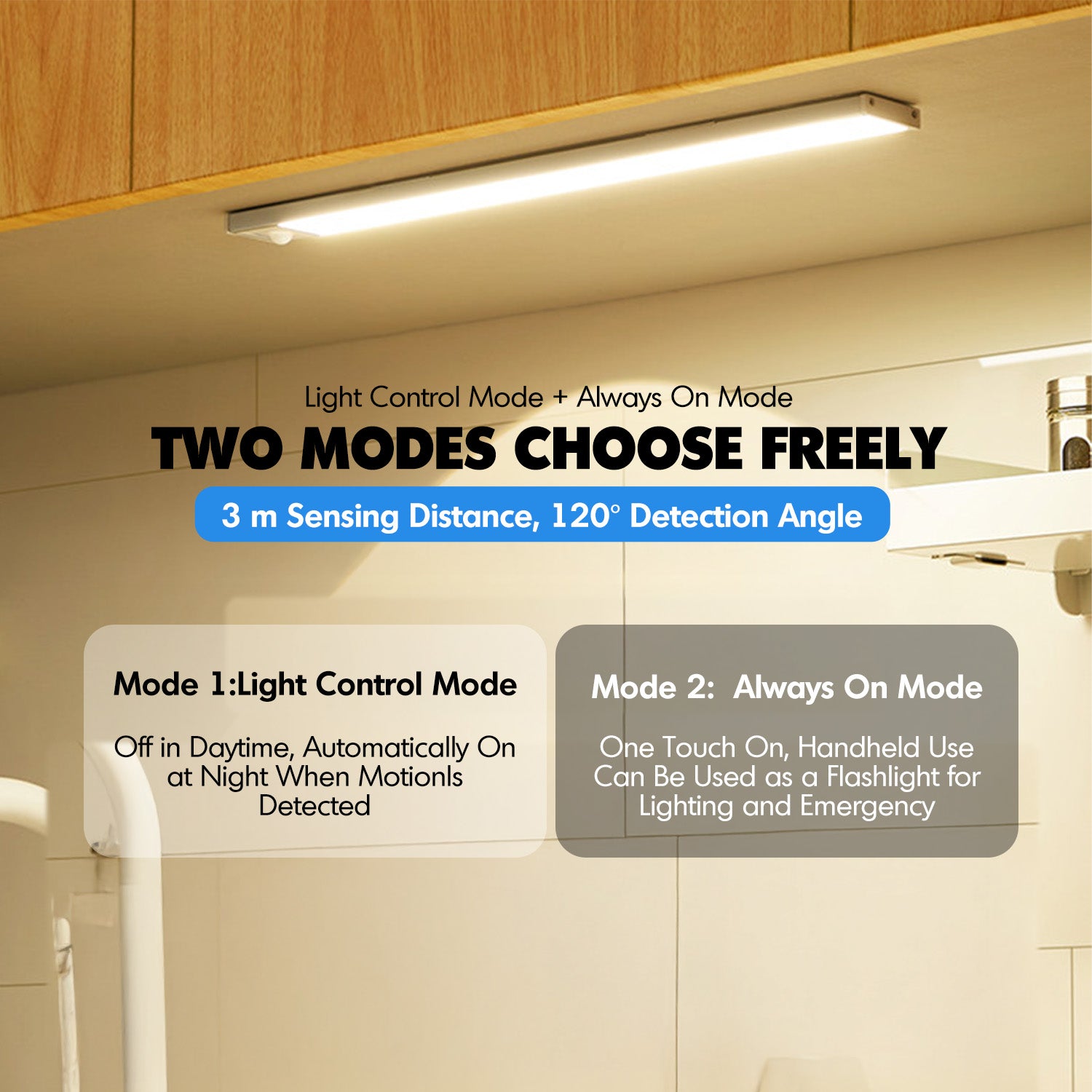 Aluminium Wireless Sensor LED Light Bar – LOFT HOME