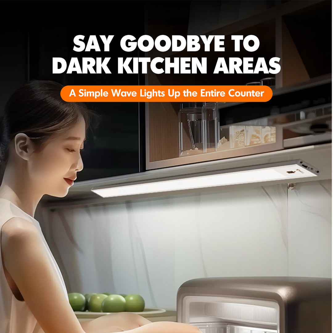 Aluminium wireless sensor led light bar with context.