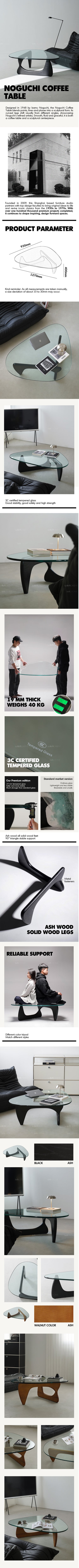 Bauhaus Tempered Glass Coffee Table NOGUCHI Good to Know Preview-1