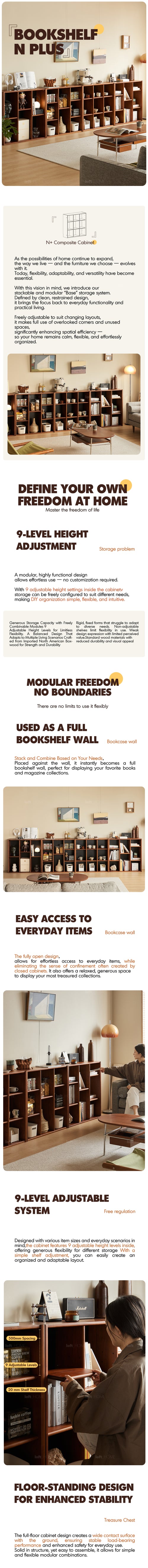 Vintage Boxwood Modular Bookshelf N PLUS Good to Know Preview-1