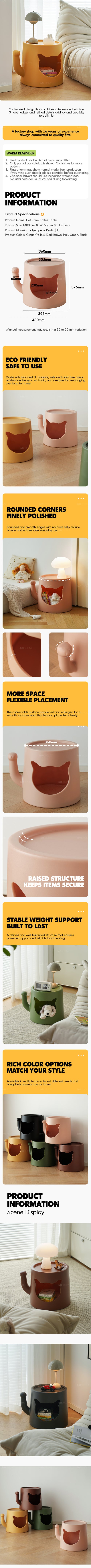 Bauhaus Plastic Side Table CAT HOUSE Good to Know Preview-1