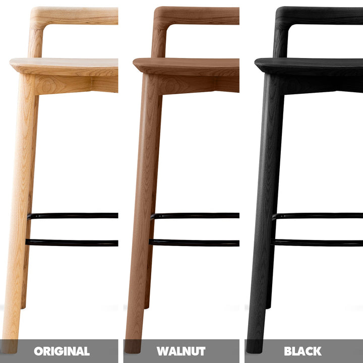 Japandi Wood Bar Chair BREEZE Color Swatch