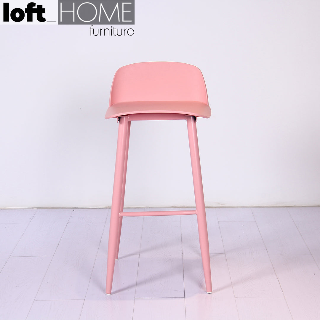 (Fast Delivery) Scandinavian Plastic Bar Chair NORMANN PP PINK Life Style