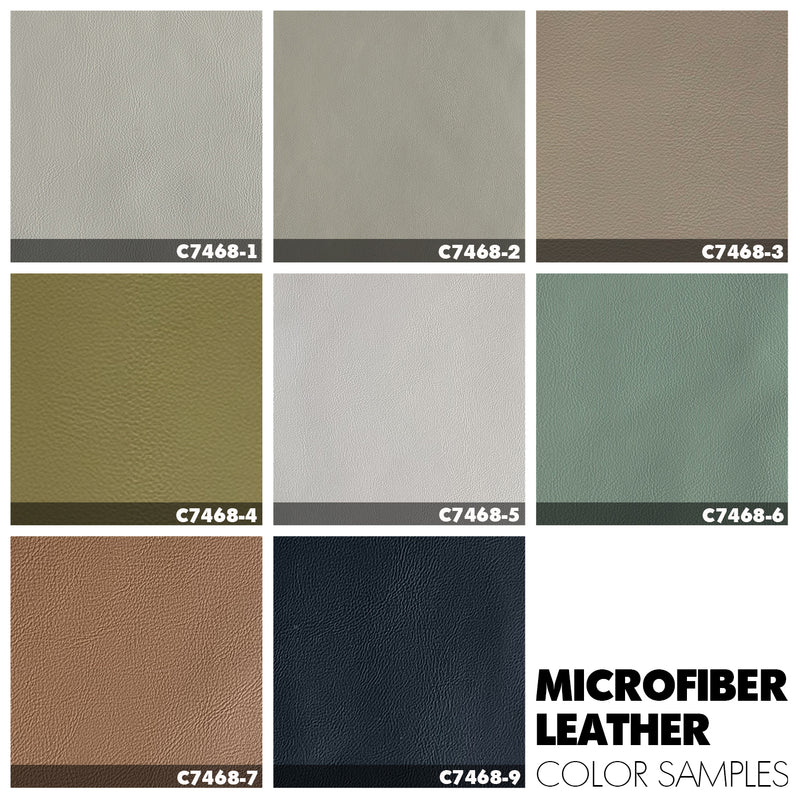 Modern Microfiber Leather Bed DEON Color Swatches