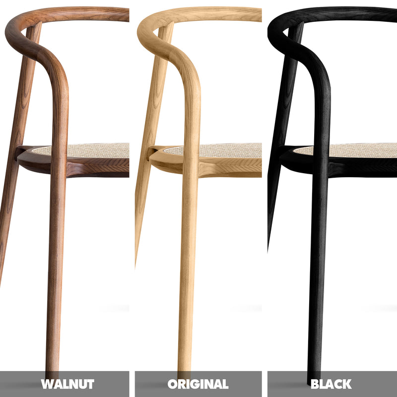 Japandi Rattan Dining Chair CIRCULAR Color Swatches