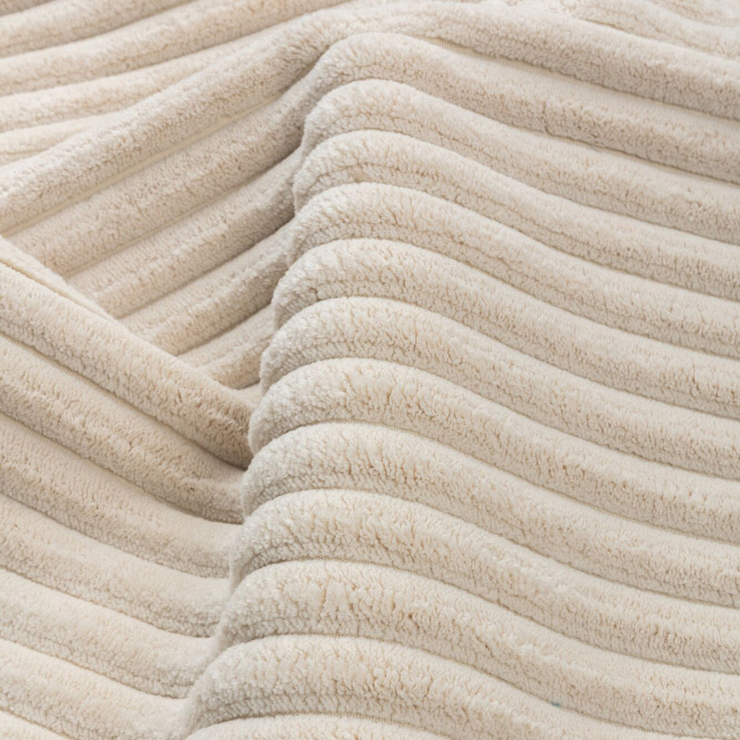 Scandinavian premium corduroy velvet fabric sofa cover detail 5.