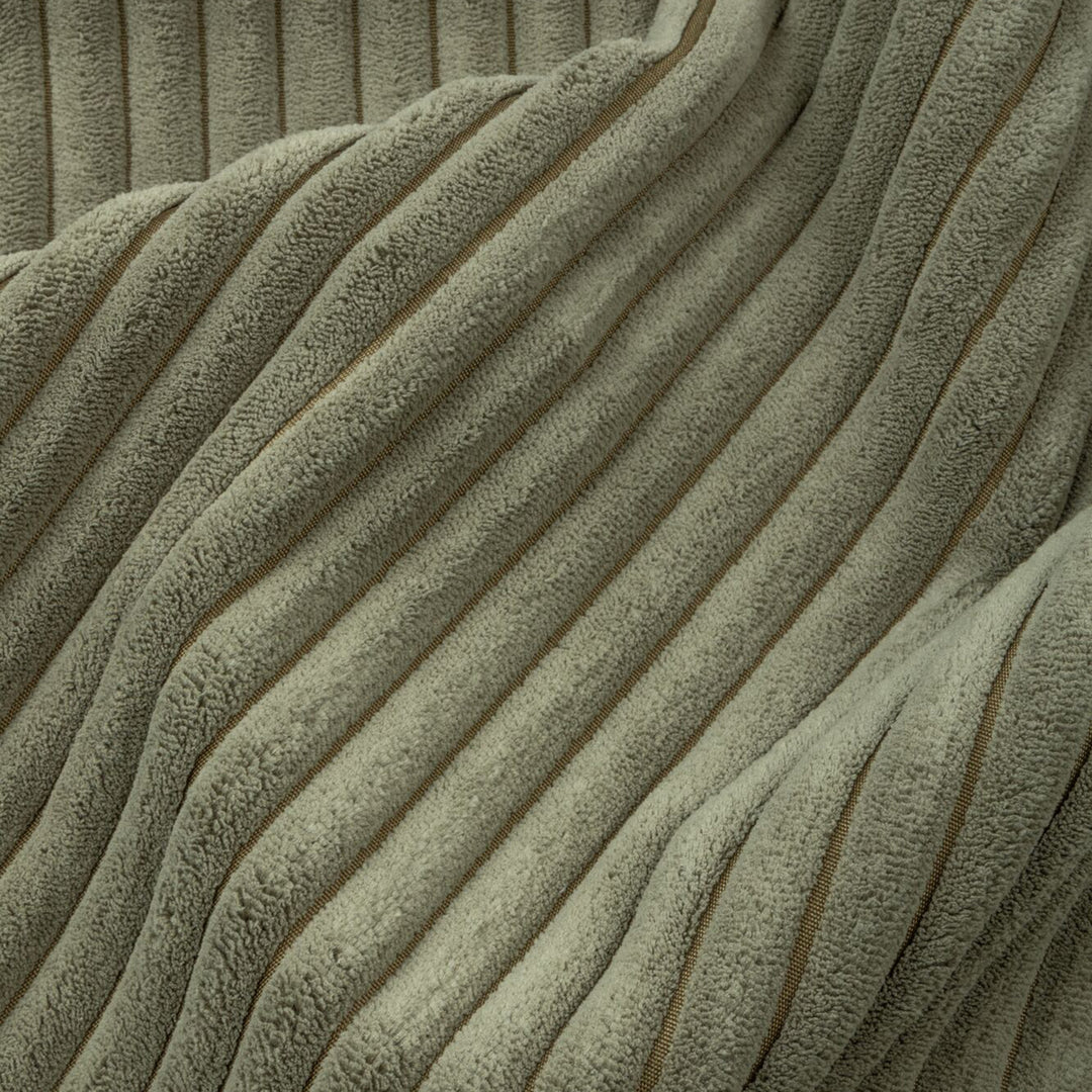 Scandinavian premium corduroy velvet fabric sofa cover detail 8.