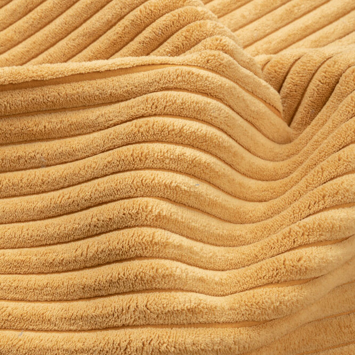 Scandinavian premium corduroy velvet fabric sofa cover detail 9.