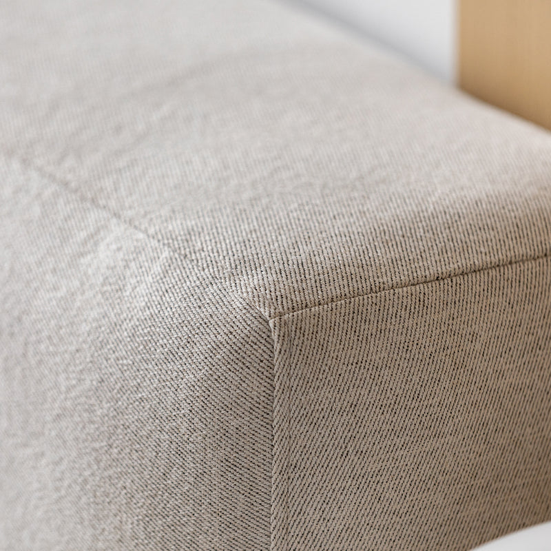Minimalist Cotton Fabric Ash Wood Veneer Floating Bed WINTER Color Swatches