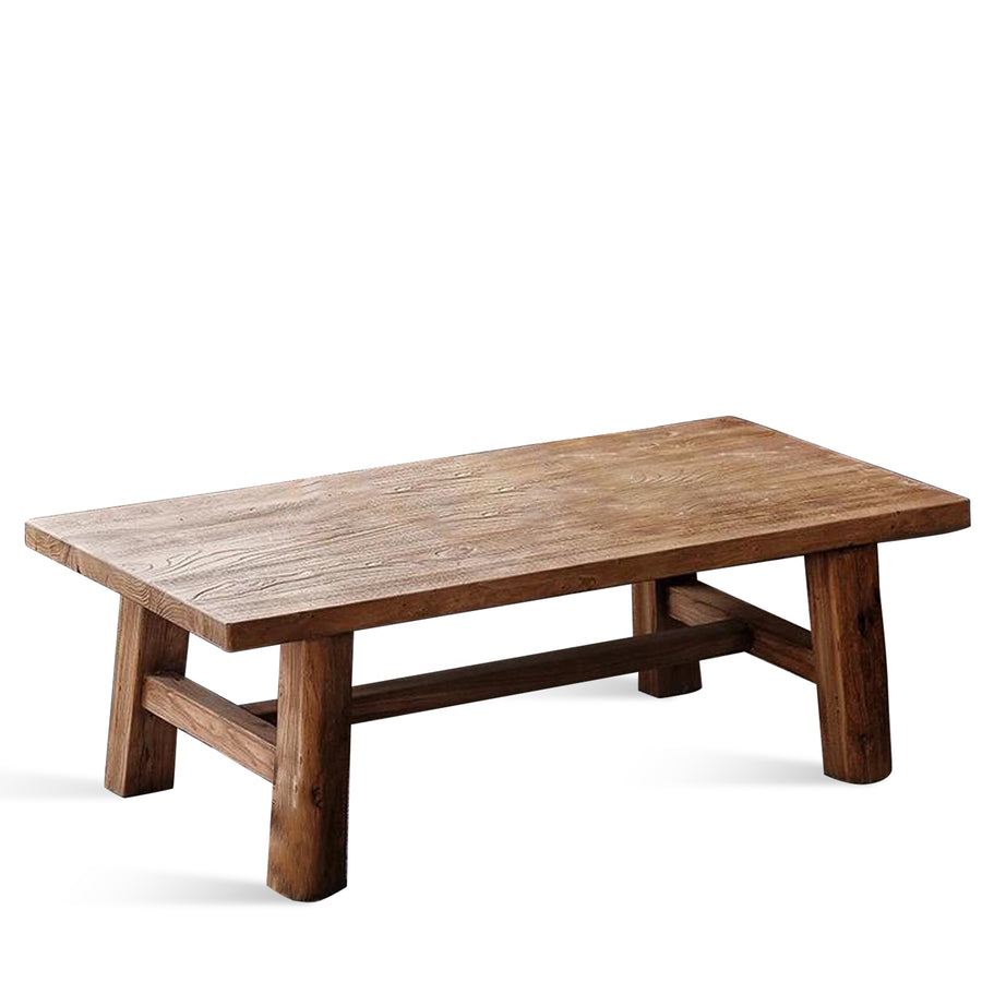 Rustic Elm Wood Coffee Table NORTHERN ELM White Background