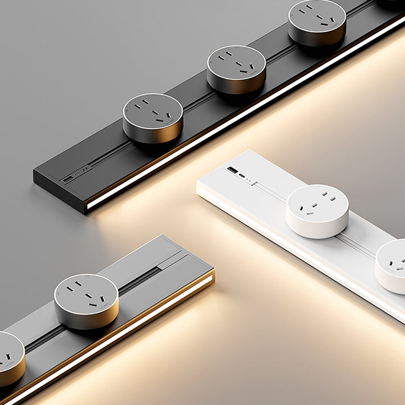 Aluminium Power Track And Adaptors With Motion Sensor LED Light Color Swatches