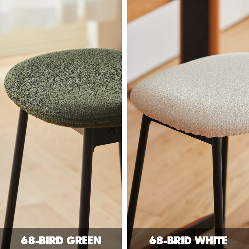 Bauhaus Boucle Fabric Bar Chair BIRD Color Swatches
