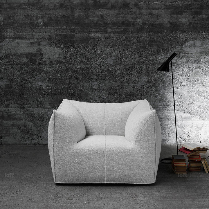 Contemporary fabric 1 seater sofa bronte conceptual design.