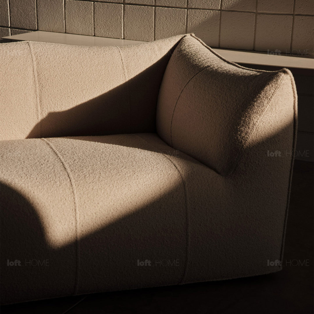 Contemporary fabric 1 seater sofa bronte detail 3.