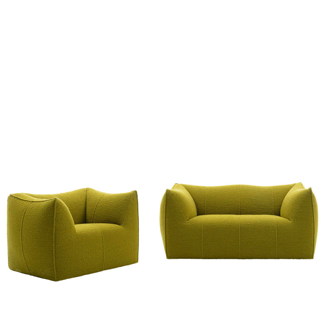 Contemporary fabric 1 seater sofa bronte detail 4.