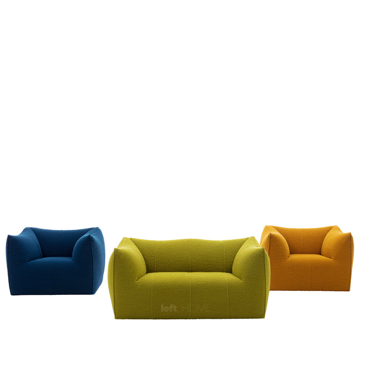 Contemporary fabric 1 seater sofa bronte detail 5.