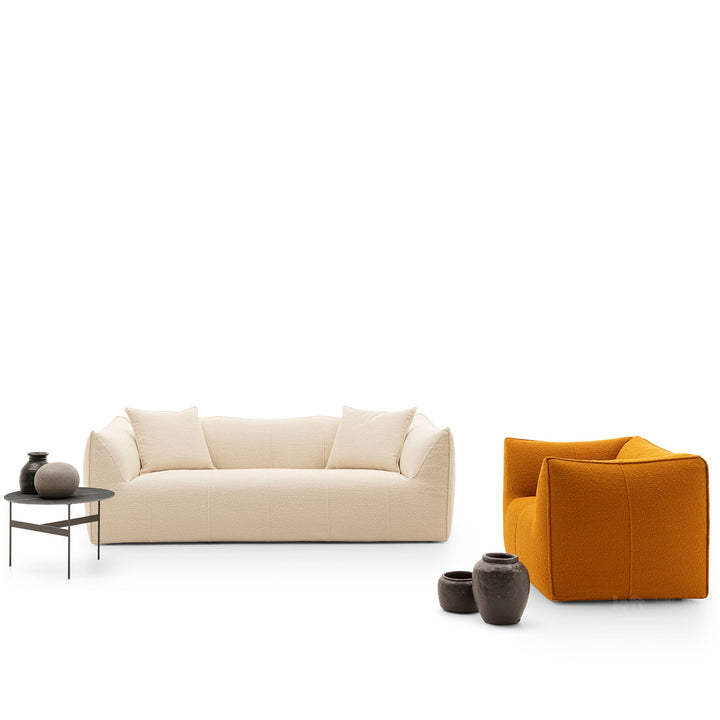 Contemporary fabric 1 seater sofa bronte detail 6.