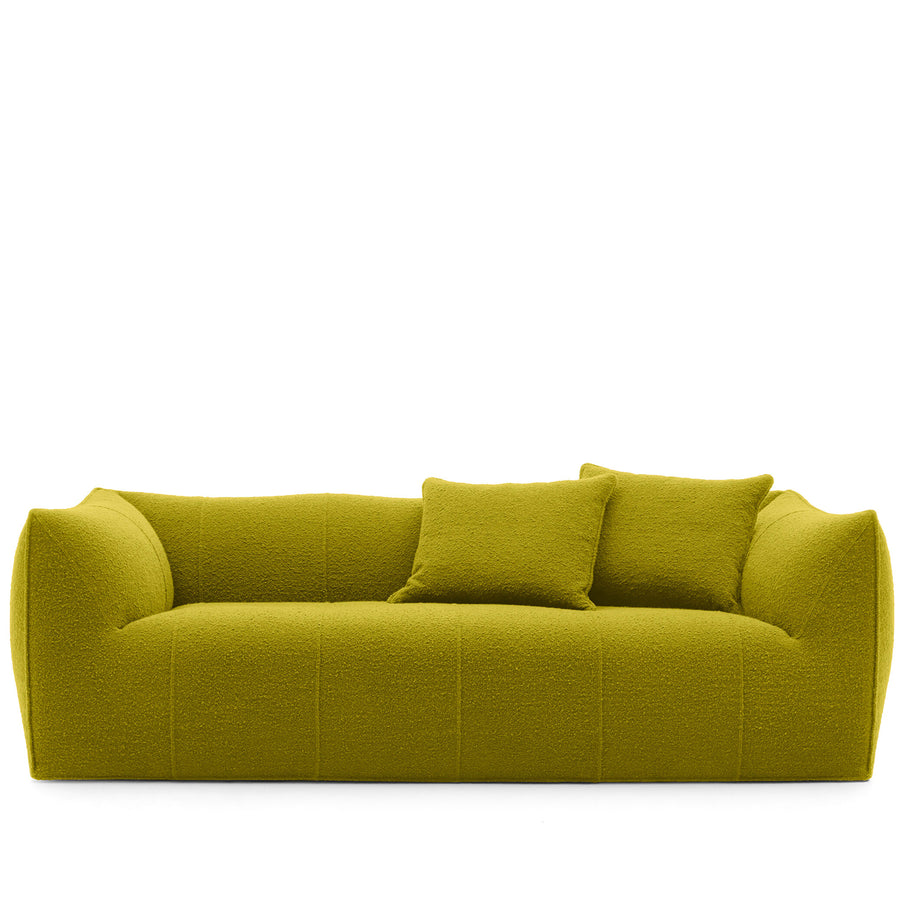 Contemporary fabric 3 seater sofa bronte in white background.
