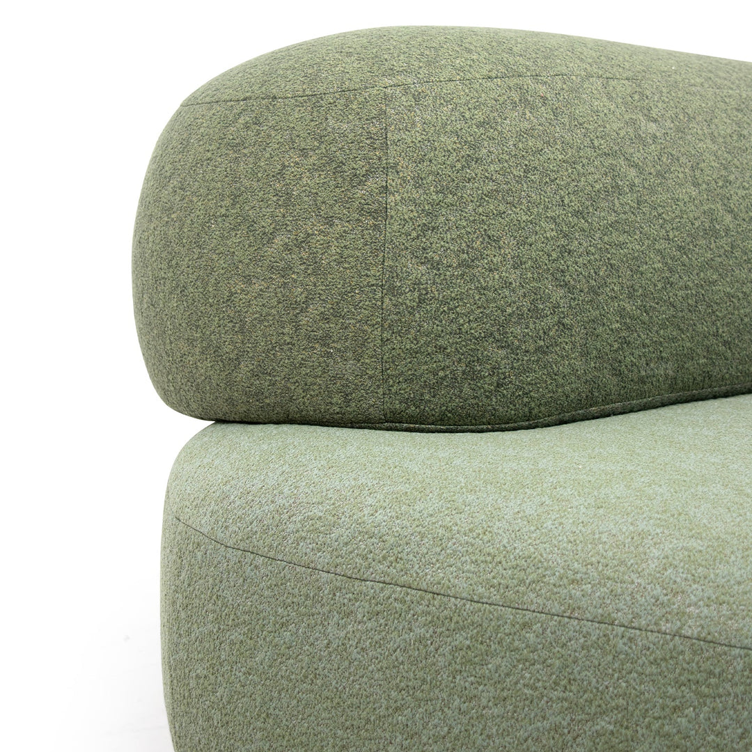 Contemporary fabric 4 seater sofa pebble conceptual design.