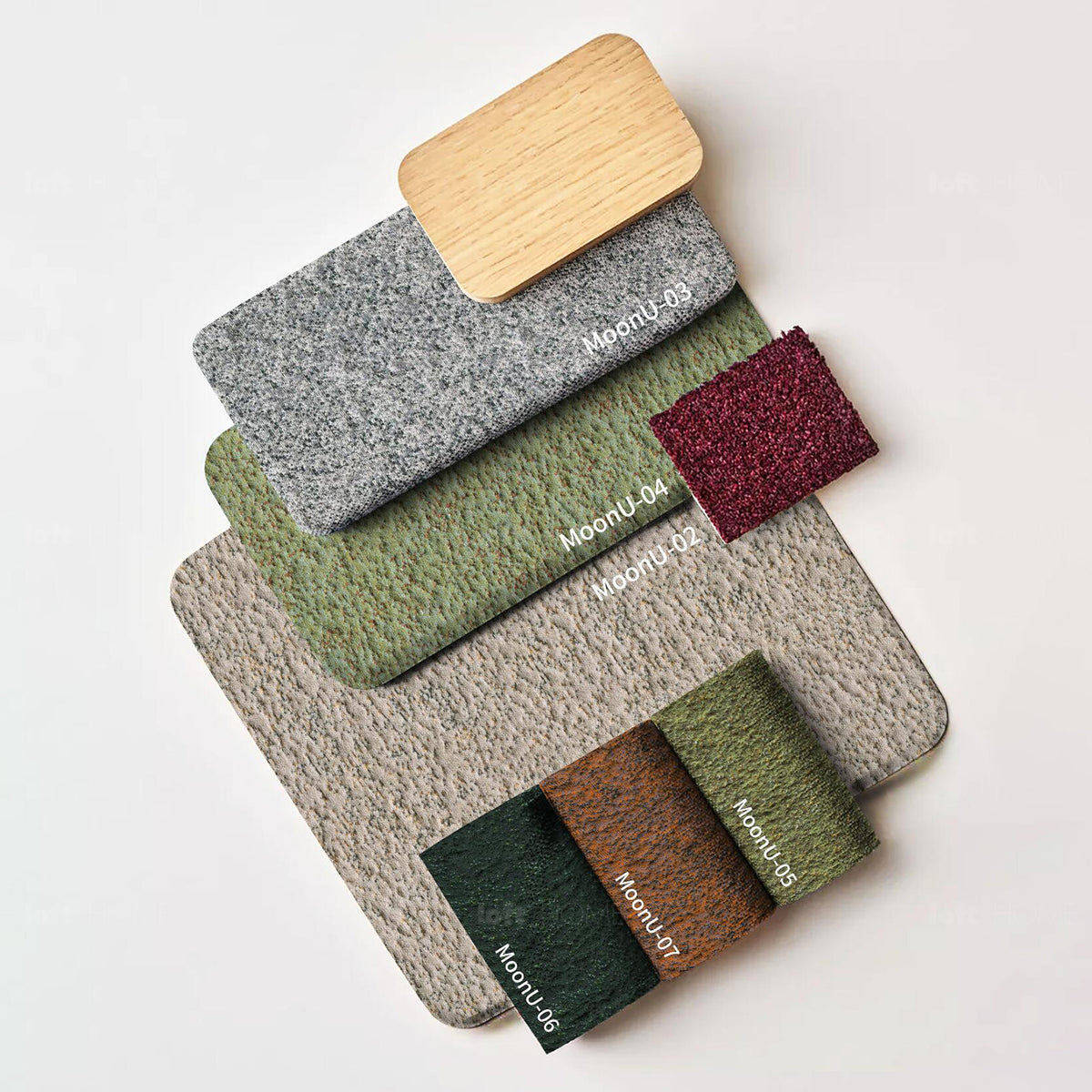 Bauhaus Fabric 7 Seater Sofa PEBBLE Material Details Chart
