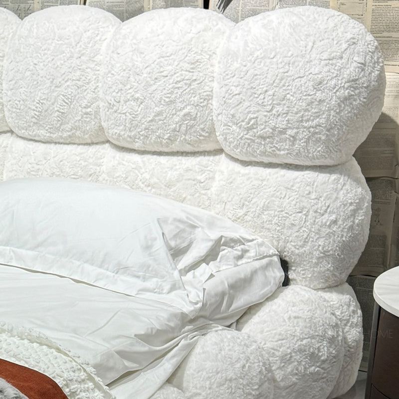 Cream Fabric Bed PANNACOTTA Color Swatches