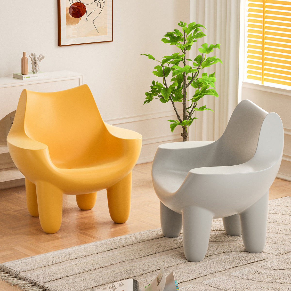Bauhaus plastic 1 seater sofa mibster situational feels.